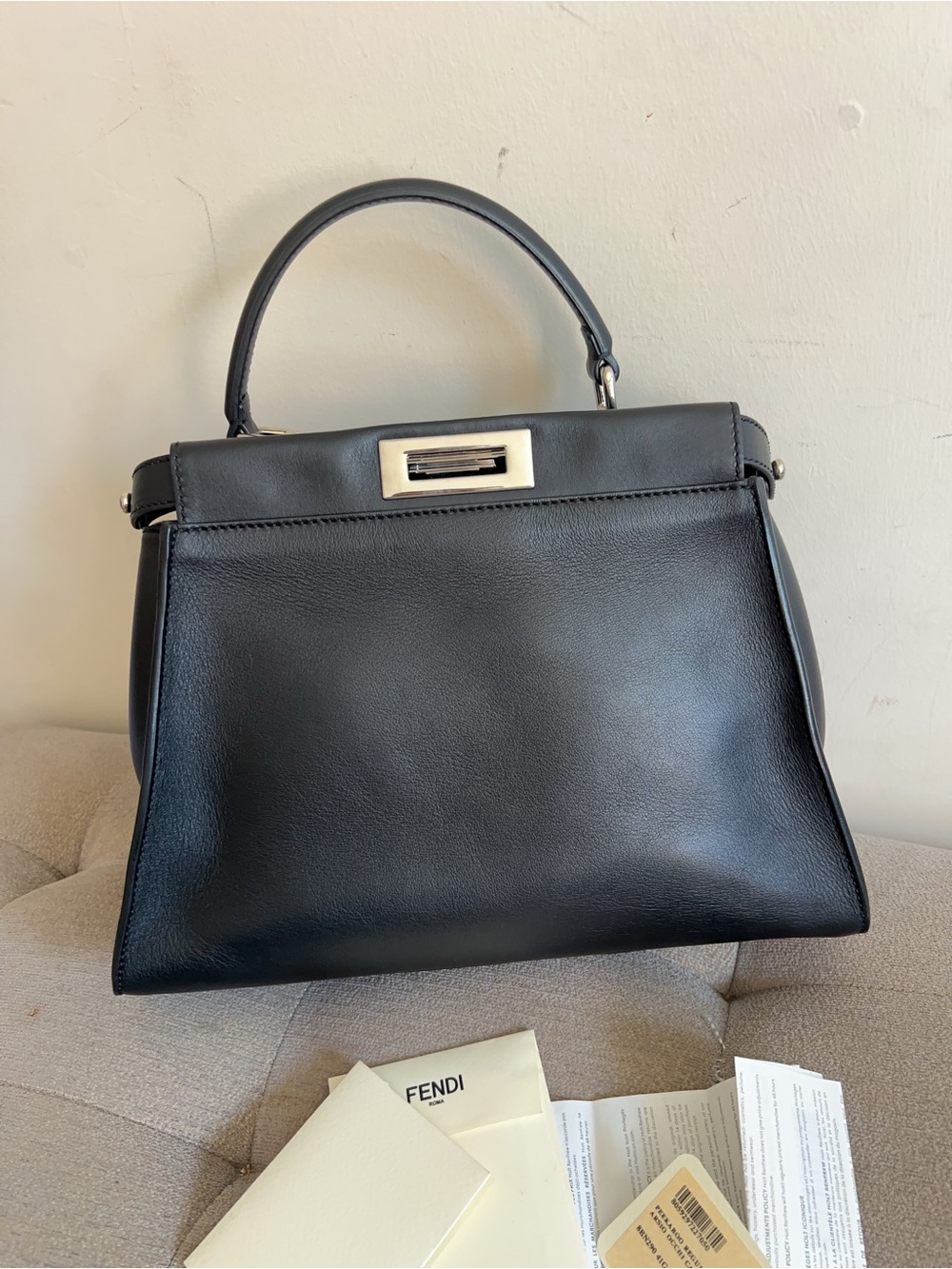 FENDI Monster Eyes Medium Peekaboo Bag